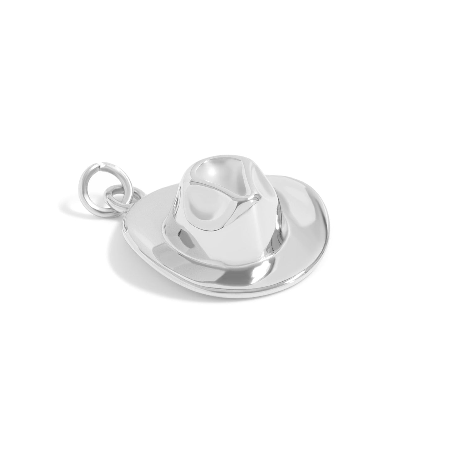 18K Gold PVD Stainless Steel Cowboy Hat Charm / PDL0273