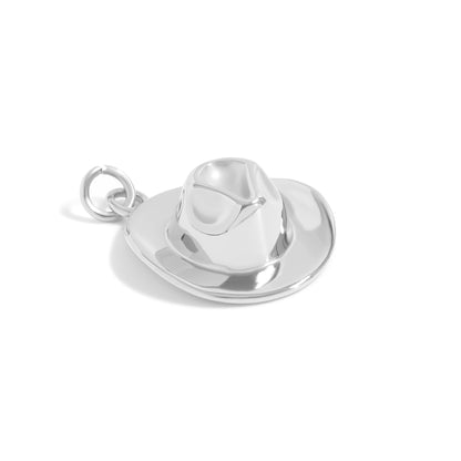 18K Gold PVD Stainless Steel Cowboy Hat Charm / PDL0273