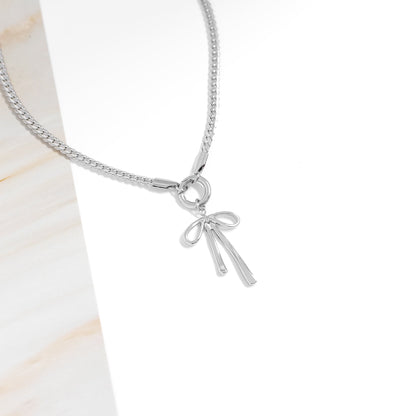 18K Gold PVD Stainless Steel Long Bow Charm / PDL0277