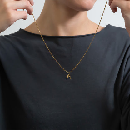 18K Gold PVD Stainless Steel Champagne Cheers Charm / PDL0282