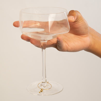 18K Gold PVD Stainless Steel Champange Bottle Charm / PDL0283