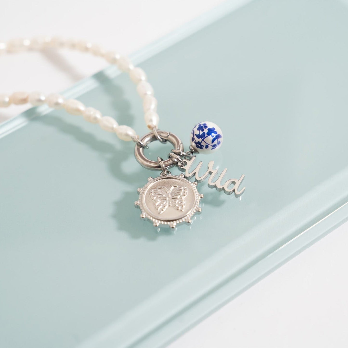 18K Gold PVD Stainless Steel Butterfly Pendant / PDL0297