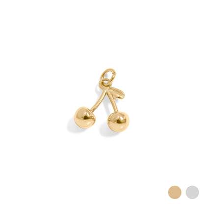 18K Gold PVD Stainless Steel Cherry Charm / PDL0304