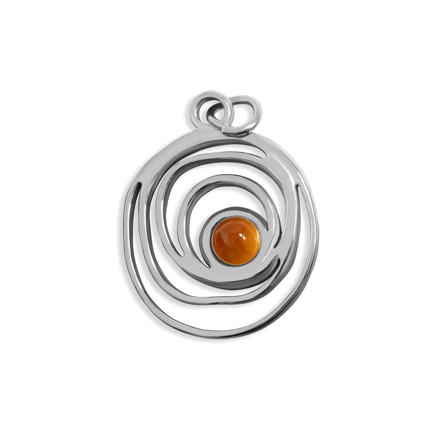18K Gold PVD Stainless Steel Swirl Charm / PDL0309