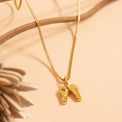 18K Gold PVD Stainless Steel Pinky Promise Charm / PDL0315