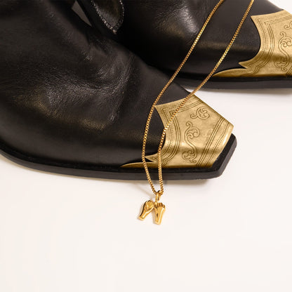 18K Gold PVD Stainless Steel Pinky Promise Charm / PDL0315