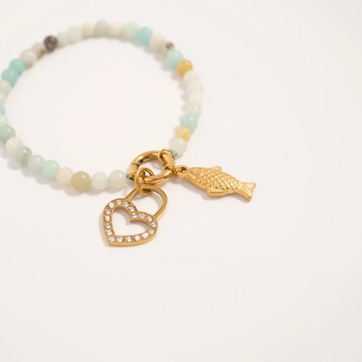 18K Gold PVD Stainless Steel Fish Charm / PDL0316