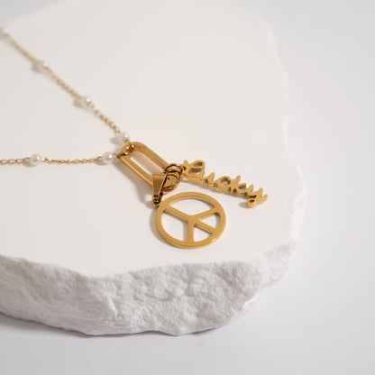 18K Gold PVD Stainless Steel Charm Clasp / ENC0061