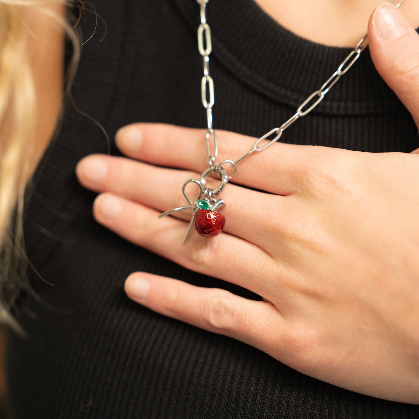 18K Gold Stainless Steel Apple Charm / PDL0341