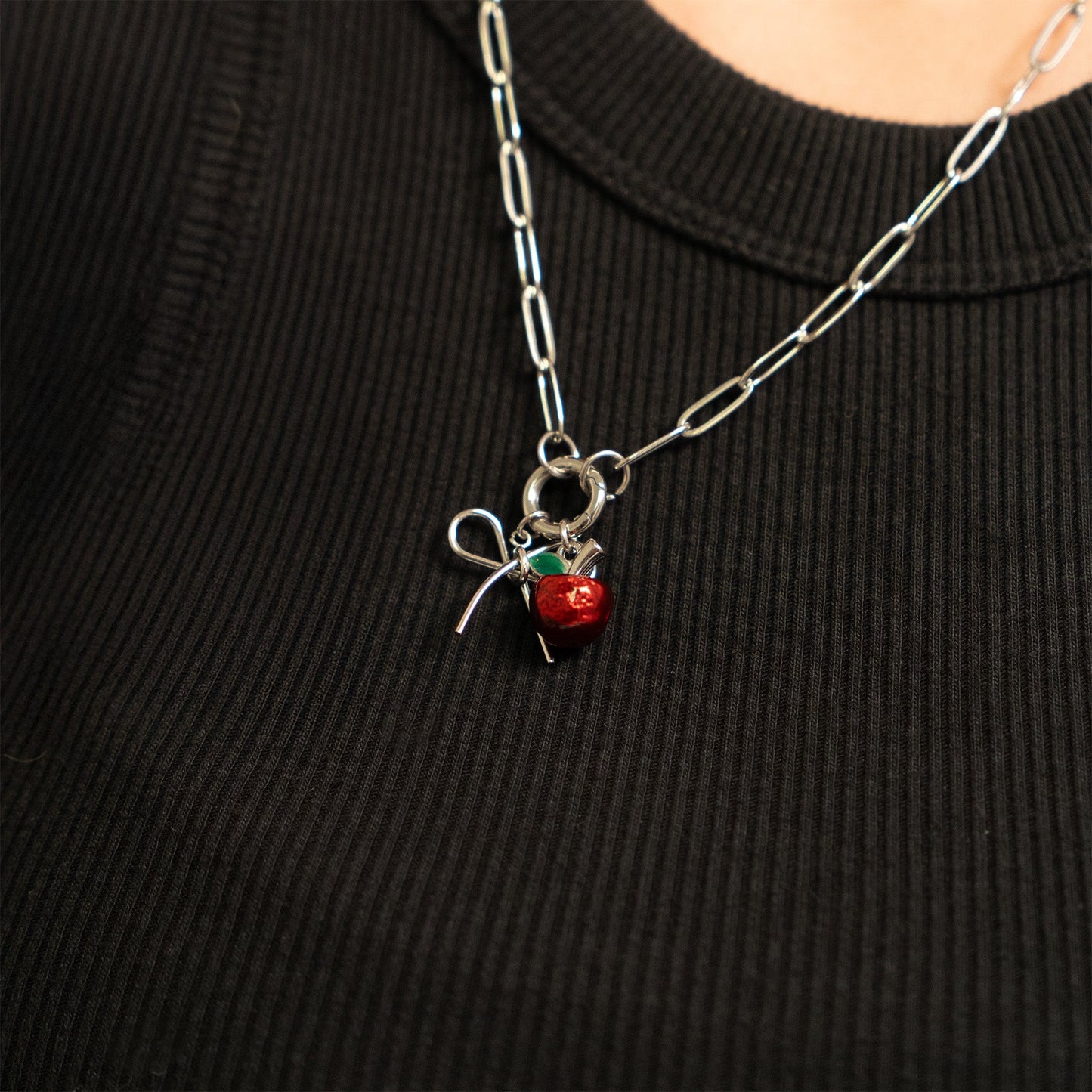 18K Gold Stainless Steel Apple Charm / PDL0341