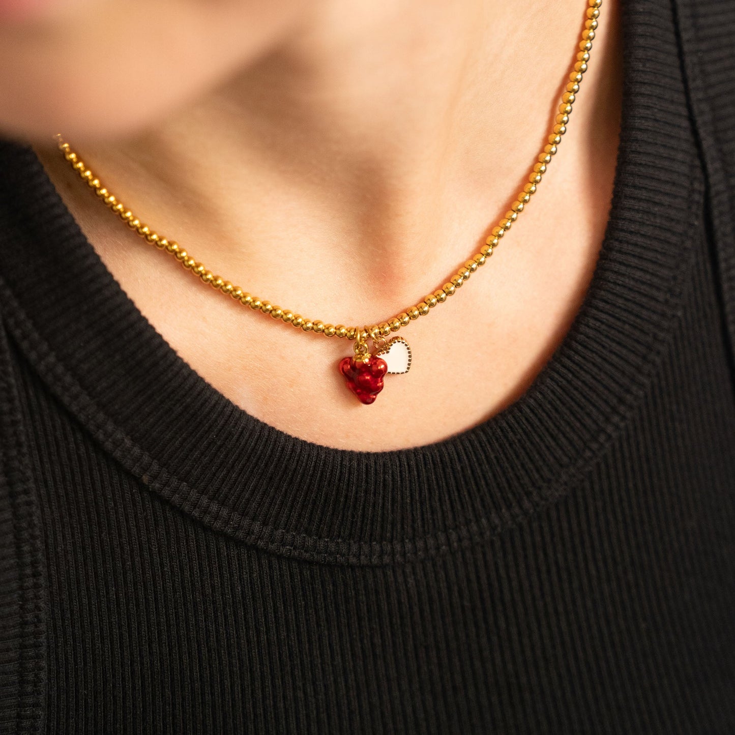 18K Gold Stainless Steel Raspberry Charm / PDL0342