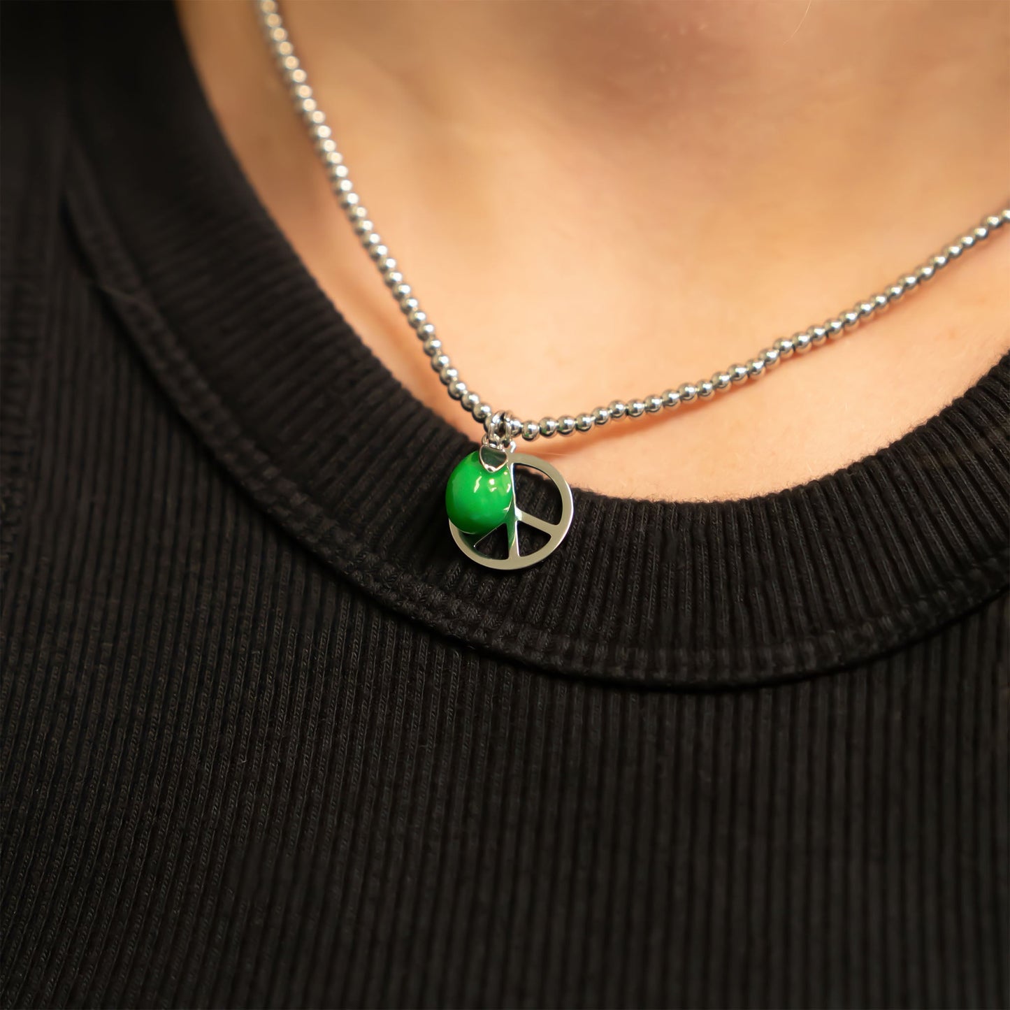 18K Gold Stainless Steel Lime Charm /