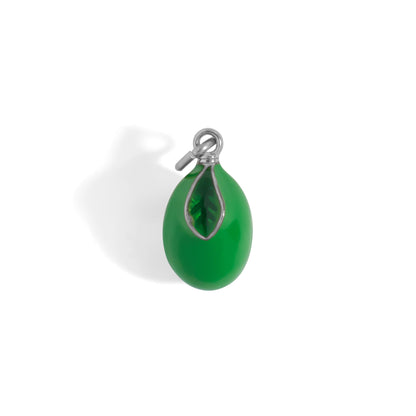 18K Gold Stainless Steel Lime Charm /