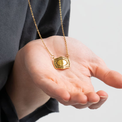 18K Gold PVD Stainless Steel Belt Buckle Charm / PDL0345