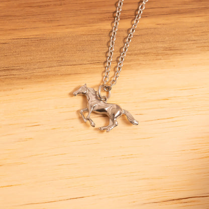 18K Gold PVD Stainless Steel Horse Charm / PDL0348