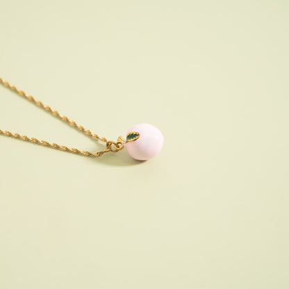 18K Gold PVD Stainless Steel Peach Charm / PDL0367