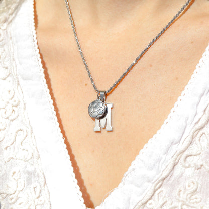 18K Gold PVD Stainless Steel Soccer Ball Charm / PDL0093