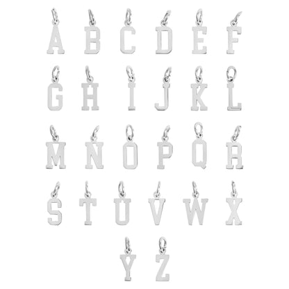 Stainless Steel Small Sport Letter Pendants / PDS0005