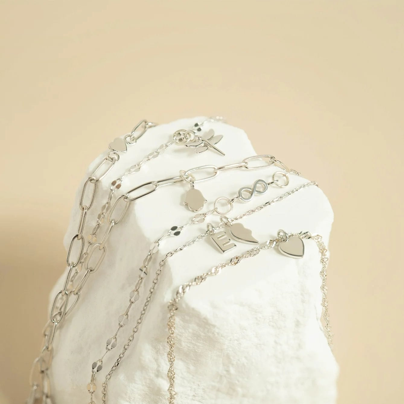 Permanent Jewelry Left Side .925 Sterling Silver Broken Heart Charm / PMJ3006