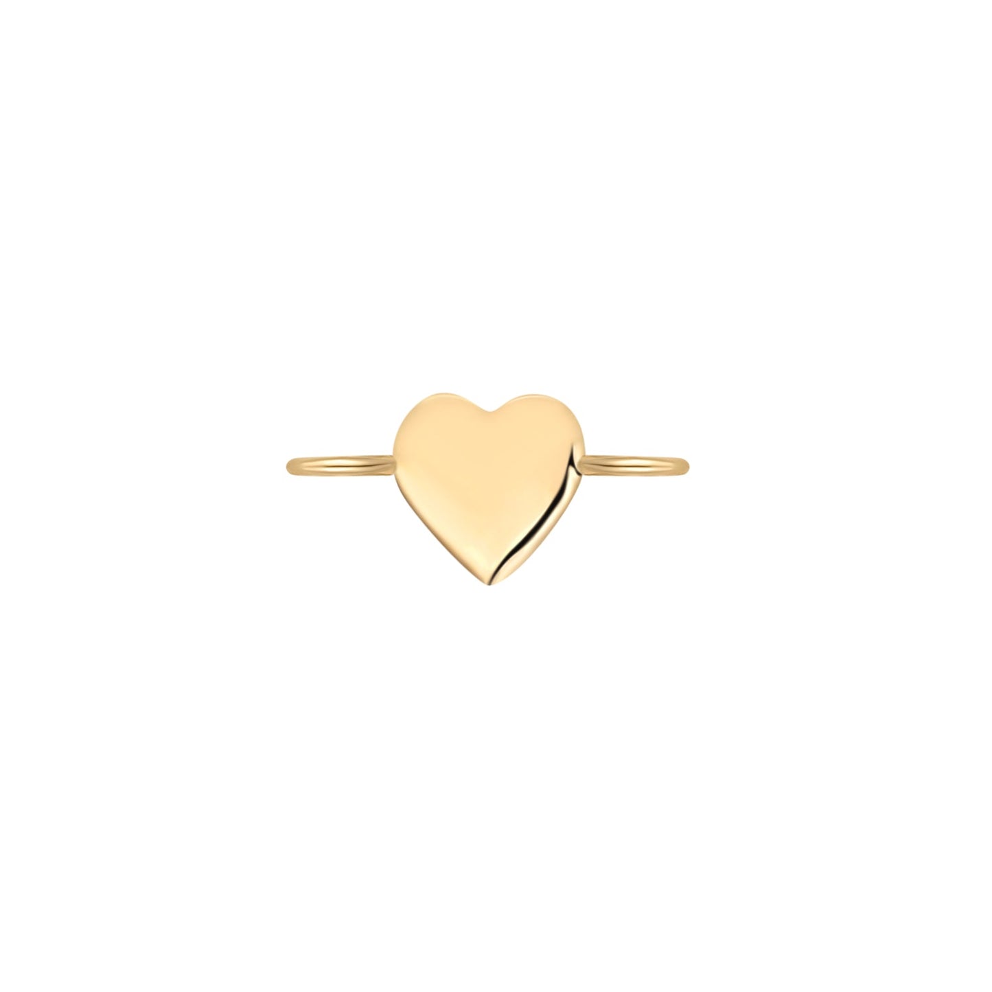 Permanent Jewelry 14K Solid Gold Heart Connector Charm / PMJ1006
