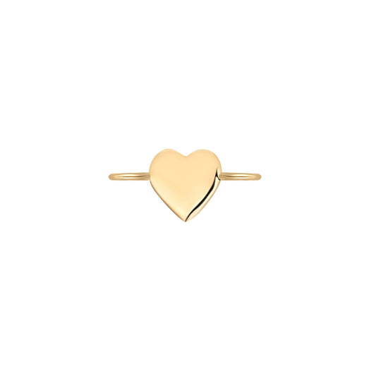 Permanent Jewelry 14K Solid Gold Heart Connector Charm / PMJ1006