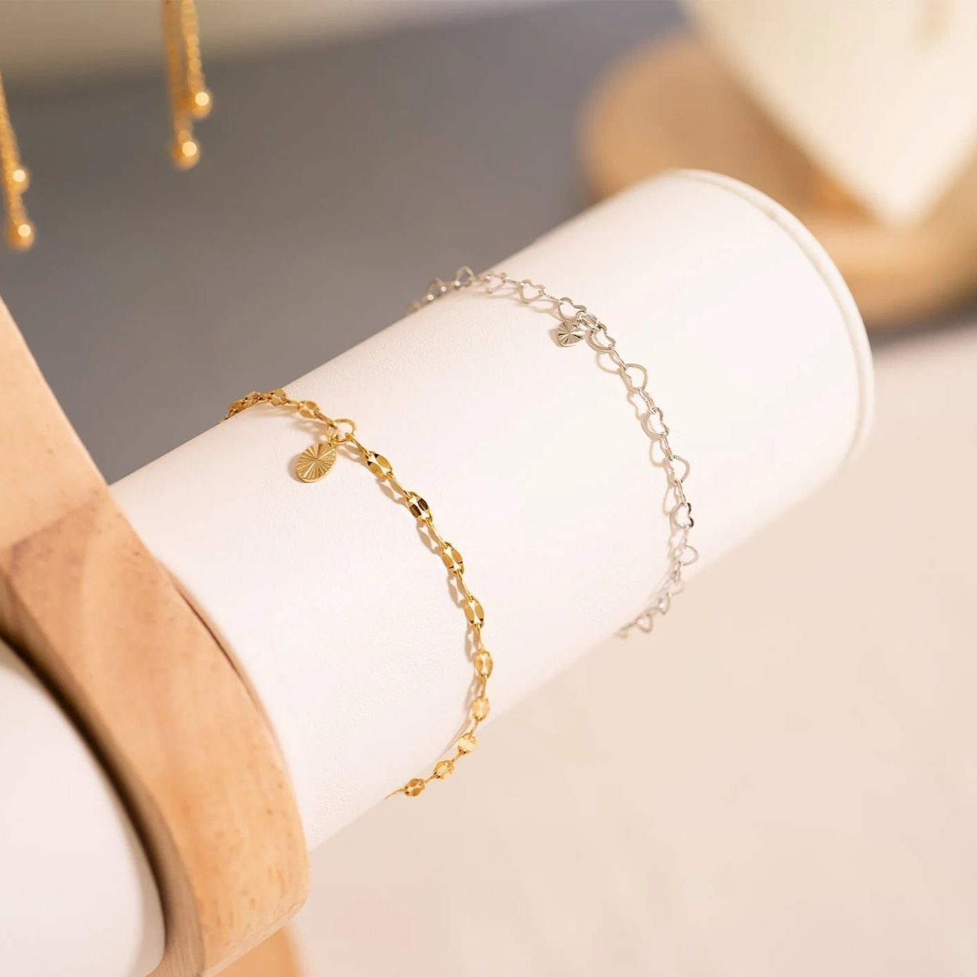 .925 Sterling Silver Sunburst Heart Charm for Permanent Jewelry / PMJ1028