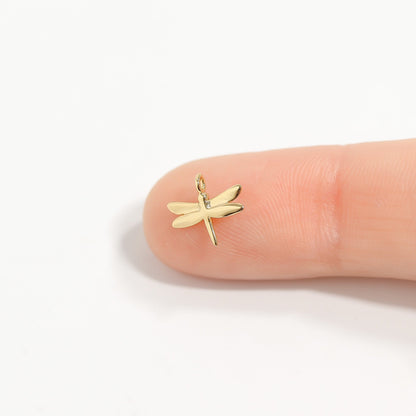 .925 Sterling Silver Dragonfly Charm for Permanent Jewelry / PMJ1024