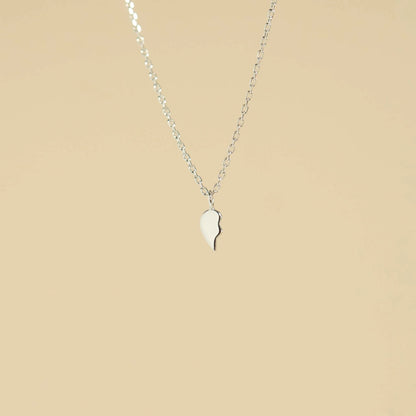 Permanent Jewelry Left Side .925 Sterling Silver Broken Heart Charm / PMJ3006