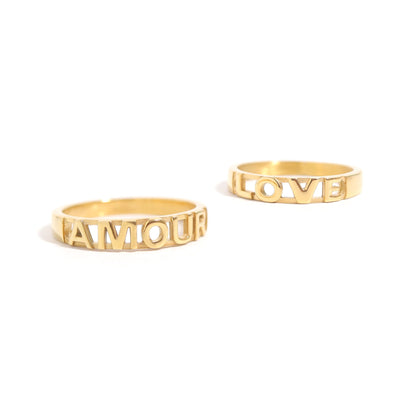 18K Gold PVD Stainless Steel Amour Stacking Ring / KSS0009