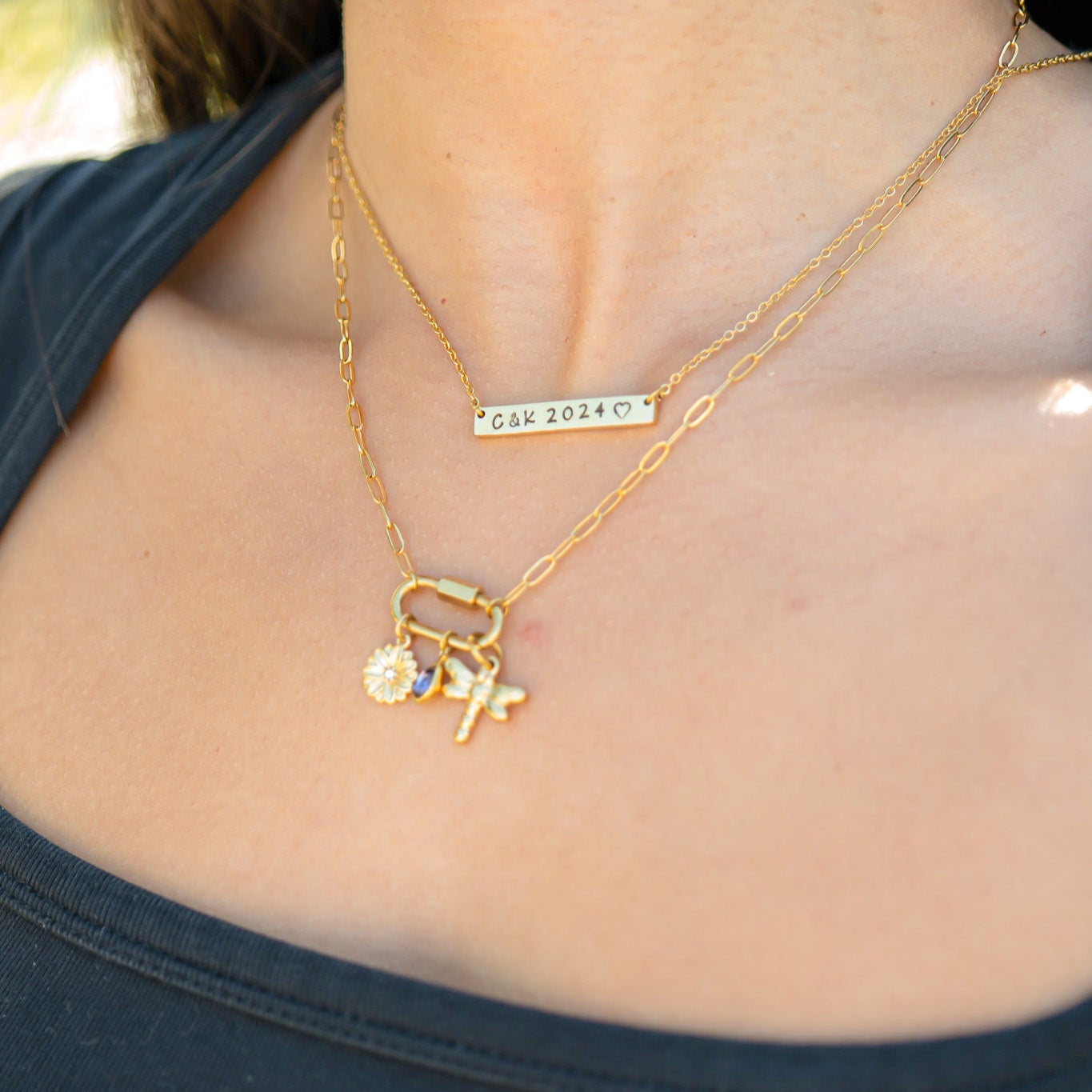 18K Gold PVD Stainless Steel Classic Carabiner / ENC0034