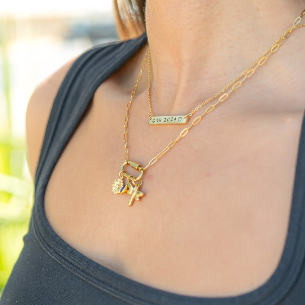 18K Gold PVD Stainless Steel Classic Carabiner / ENC0034