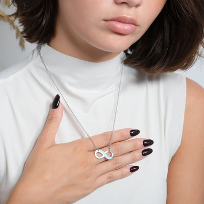 Stainless Steel Blank Infinity Necklace / SBB0039