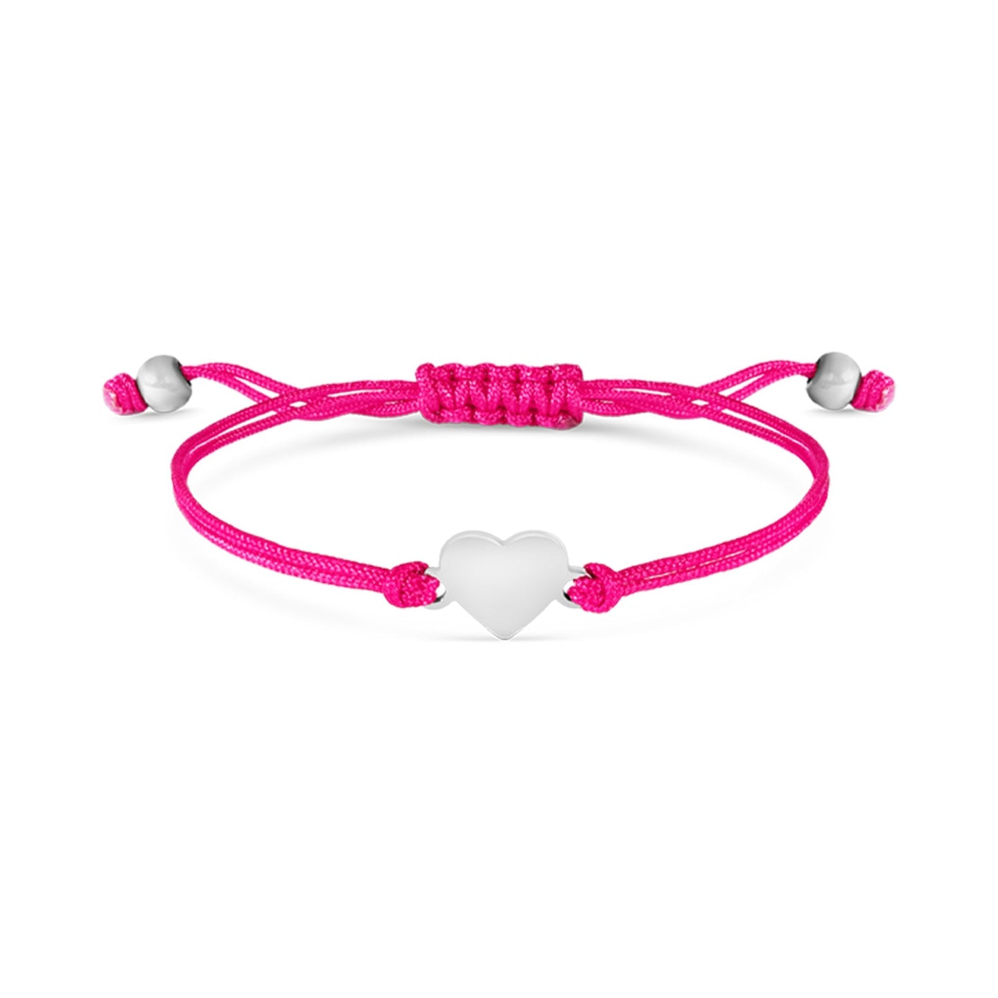 18K Gold PVD Stainless Steel Engravable Heart Friendship Bracelet / SBB0279