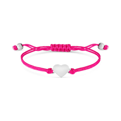 18K Gold PVD Stainless Steel Engravable Heart Friendship Bracelet / SBB0279