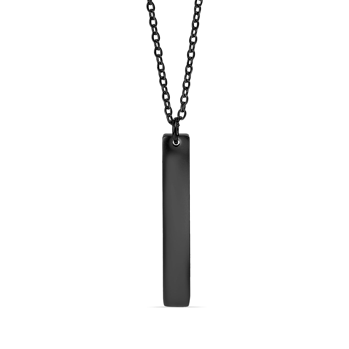18K Gold PVD Stainless Steel Vertical Bar Necklace / SBB0299