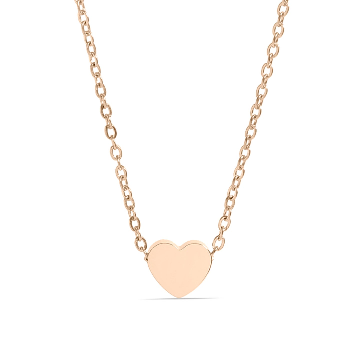 Stainless Steel Mini Heart Necklace / SBB0343
