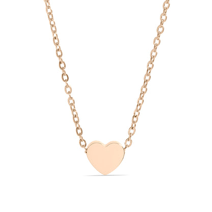 Stainless Steel Mini Heart Necklace / SBB0343