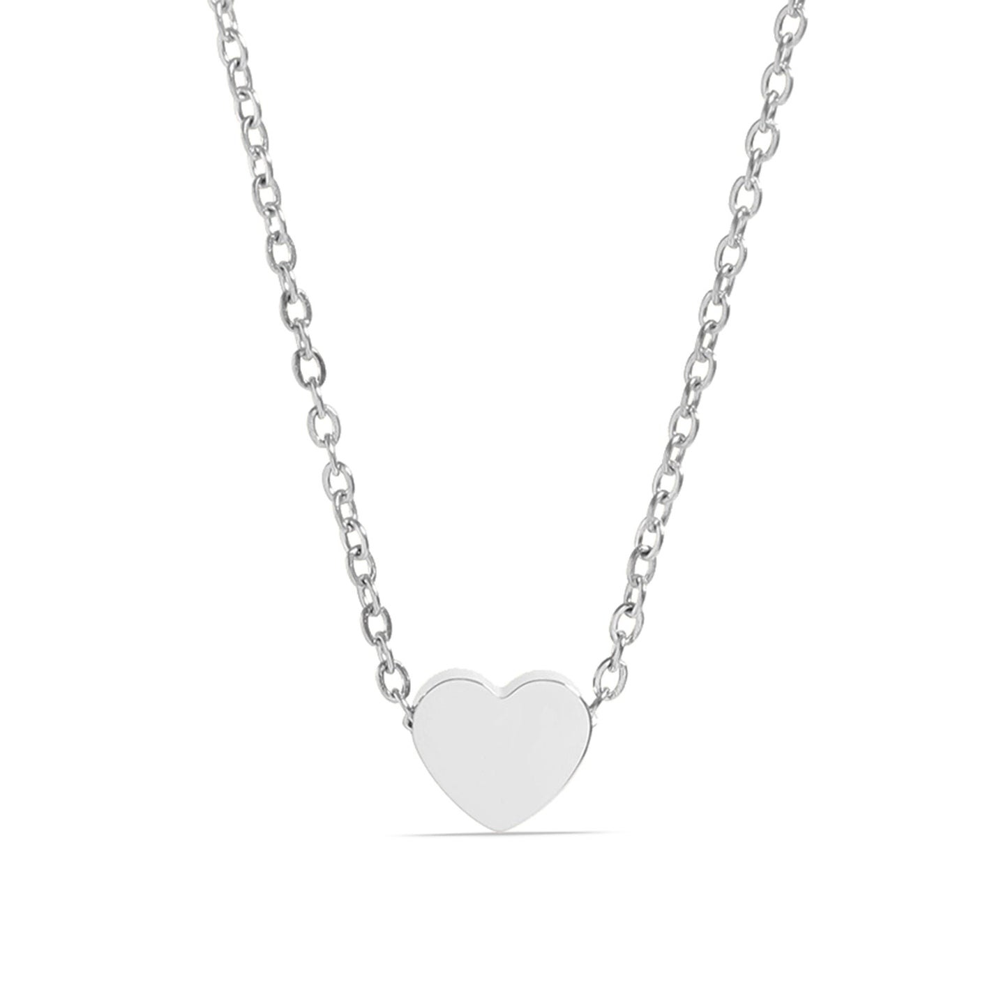 Stainless Steel Mini Heart Necklace / SBB0343