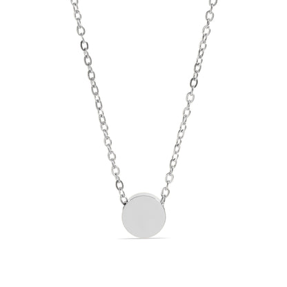 18K Gold PVD Stainless Steel Mini Circle Necklace / SBB0344