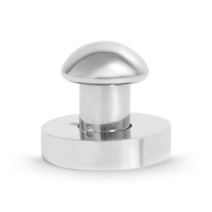 Stainless Steel Engravable 2 Piece Round Smart Watch Charm Set / SBB0360