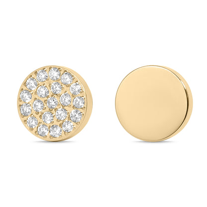 Stainless Steel Engravable 2 Piece Round Smart Watch Charm Set / SBB0360