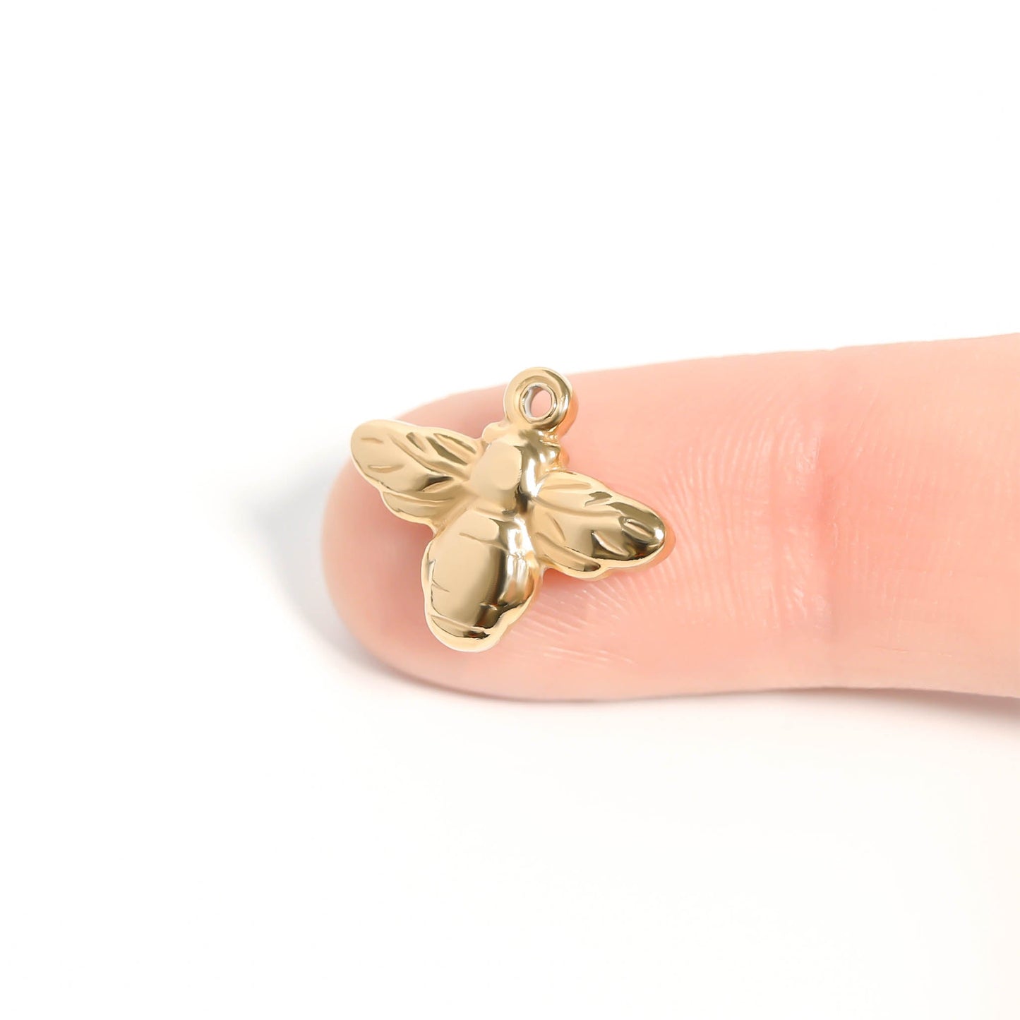 18K Gold PVD Stainless Steel Bee Charm / PDL0102
