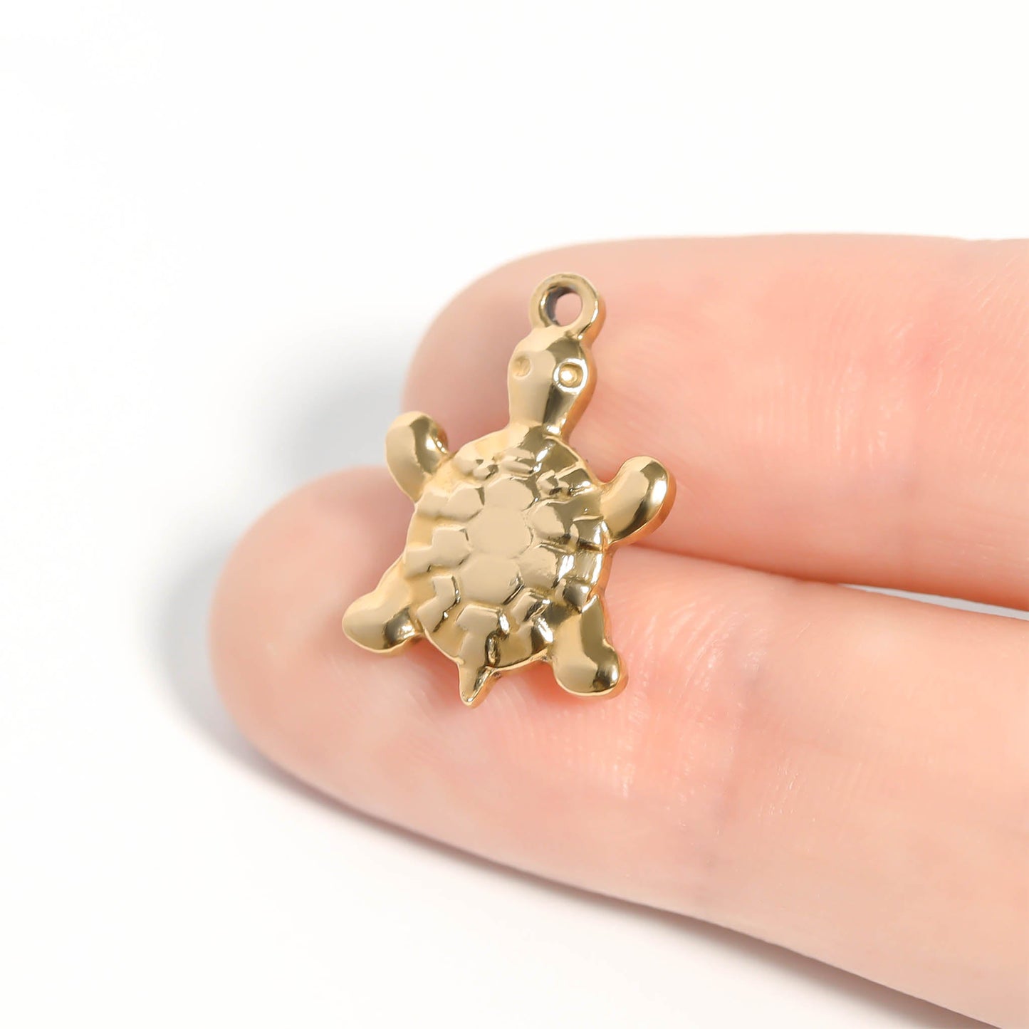 18K Gold PVD Stainless Steel Sea Turtle Charm / PDL0101
