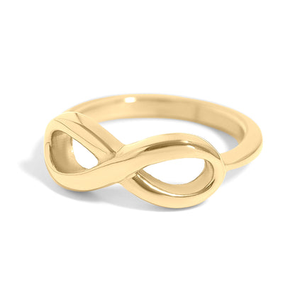 18K Gold PVD Stainless Steel Infinity Ring / SCR4083