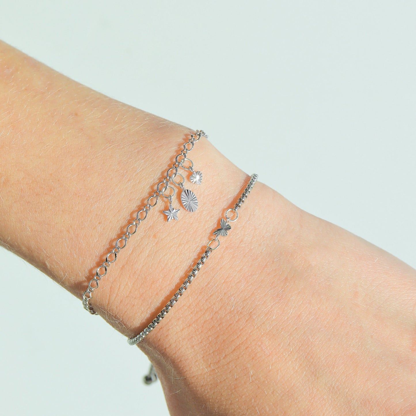 .925 Sterling Silver Sunburst Butterfly Charm Connector / PMJ1018