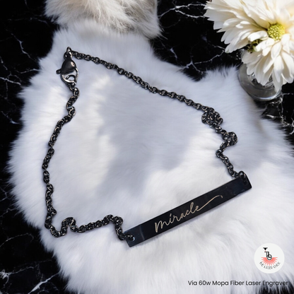 18K Gold PVD Stainless Steel Blank Curved Bar Bracelet/Anklet / BRJ9030