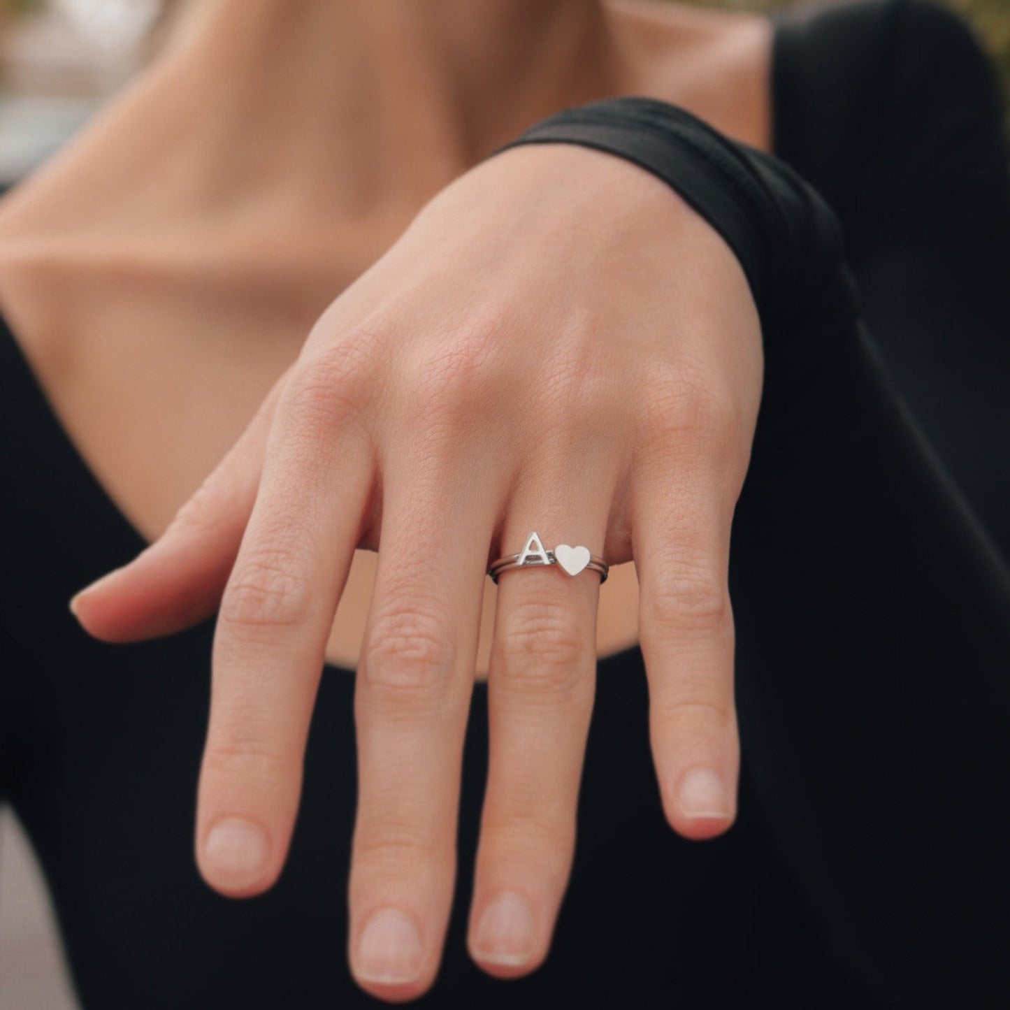 Stainless Steel Initial Stacking Rings N-Z / ZRJ9020