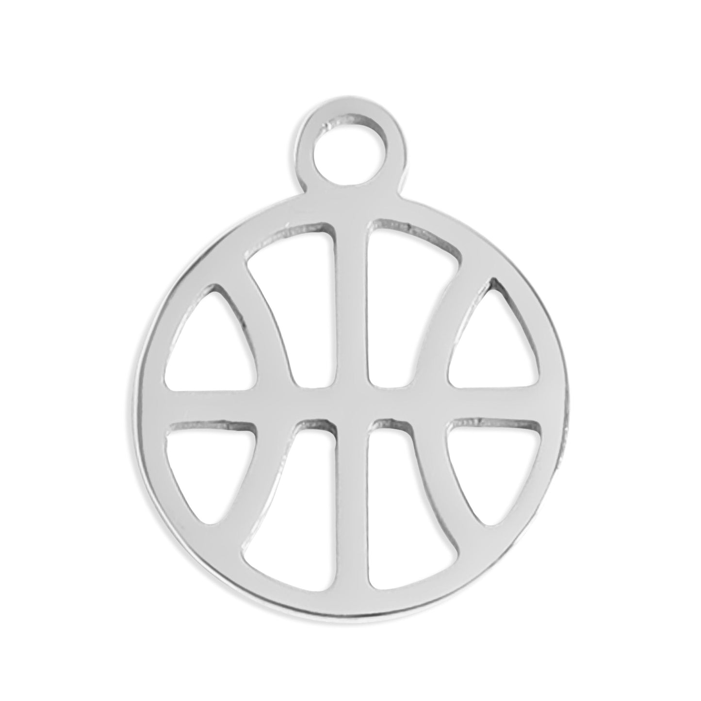 18K Gold PVD Stainless Steel Basketball Charm / PDL0152