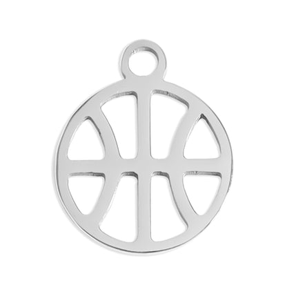 18K Gold PVD Stainless Steel Basketball Charm / PDL0152