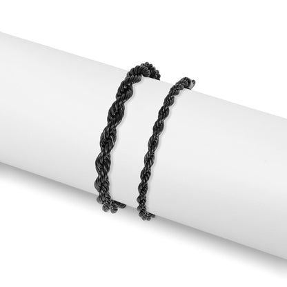 18K Gold PVD Stainless Steel Rope Chain Bracelet/Anklet / BRJ1000